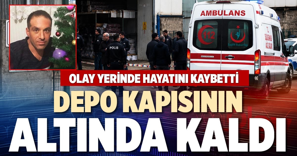 DEPO KAPISININ ALTINDA KALDI