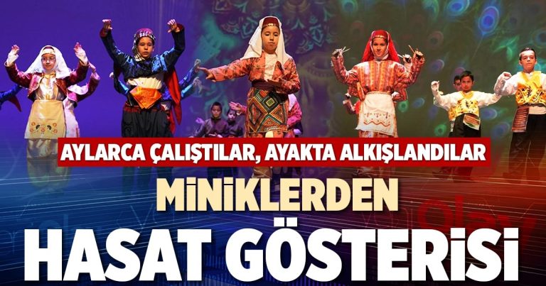 MİNİKLERDEN HASAT GÖSTERİSİ 