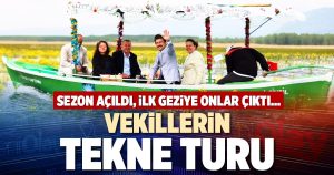 VEKİLLERİN TEKNE TURU